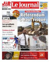 C'est référendum organisé par Thierry Robert sur la carrière de Bois-Blanc à Saint-Leu qui fait la une du Journal de l'île de ce mercredi.